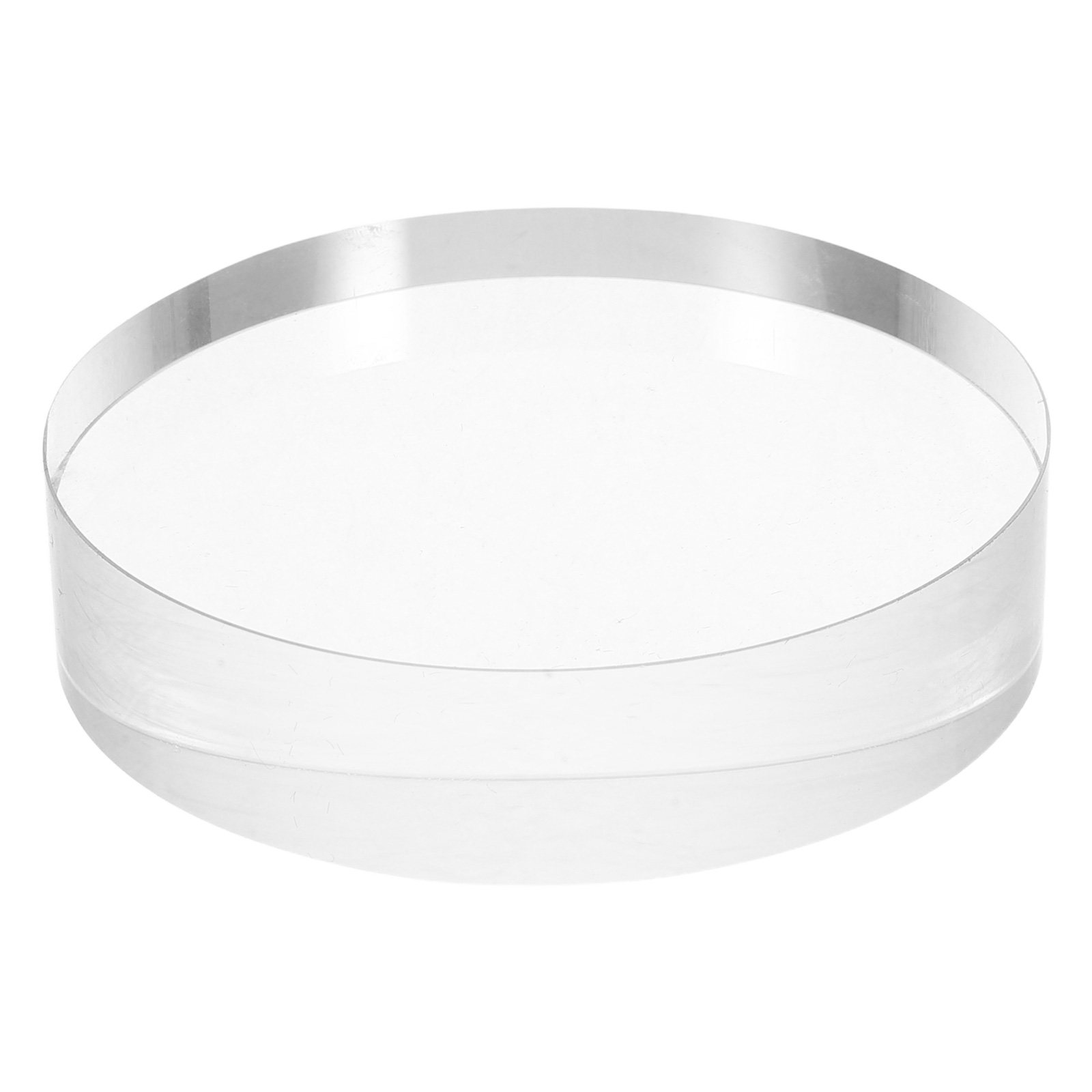 Book Weight Glass - Round Crystal Paperweight 3.15 Clear Glass