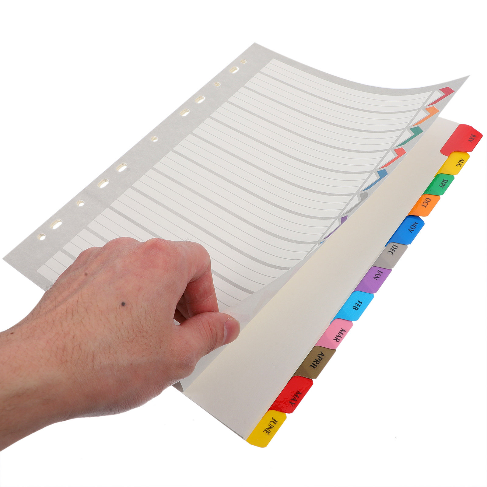 12Sheets Binder Dividers Tabs  - Tab Divider A4 recension och pris