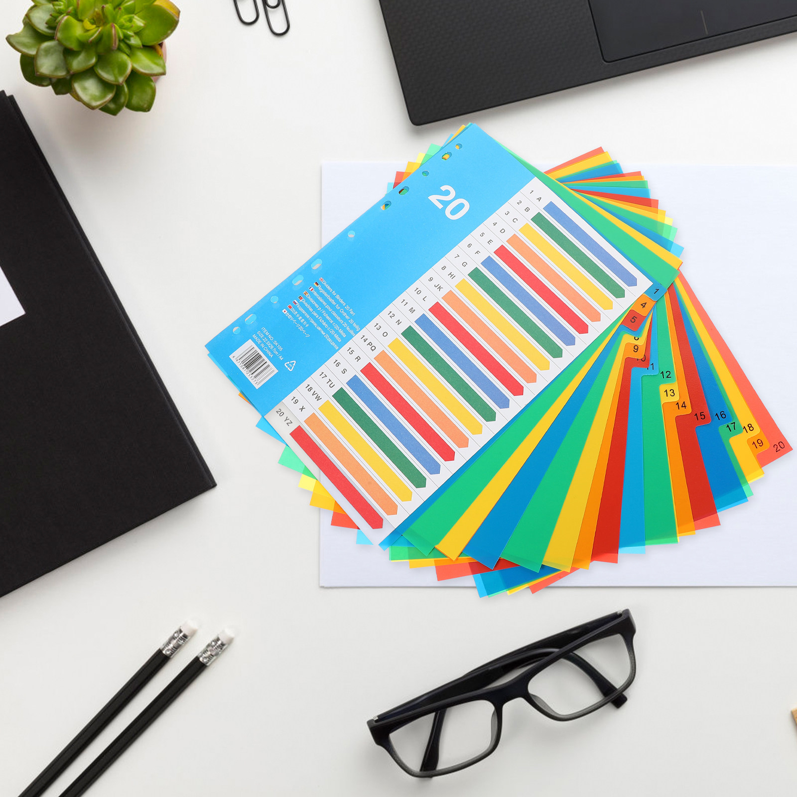 5Pcs Binder Dividers Colorful  - Tab Divider A4 recension och pris