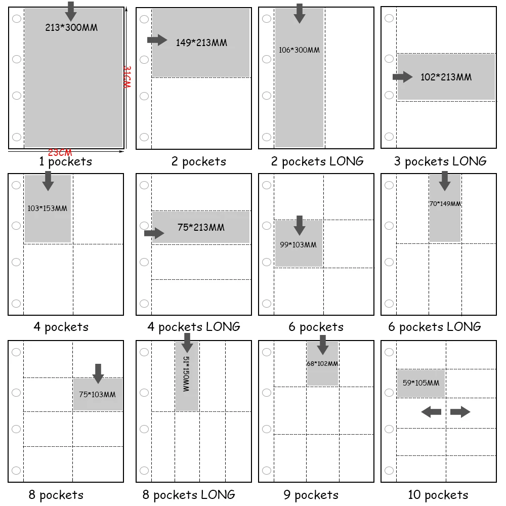 PLRBOK A4 Clear 10 Pcs Photo A - Binder A4 Lever recension och pris