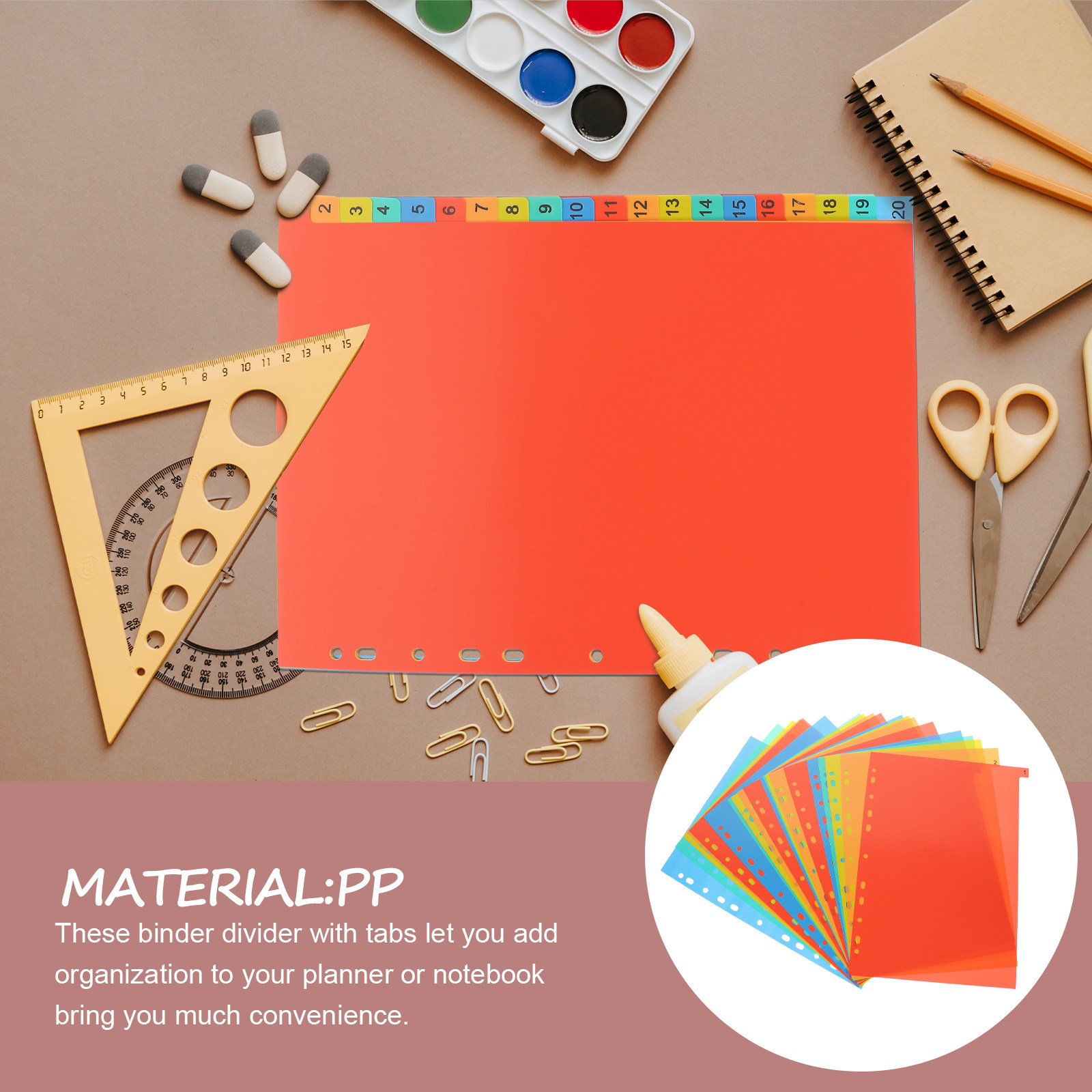 20Sheets A4 Plastic Binder Div - Tab Divider A4 recension och pris