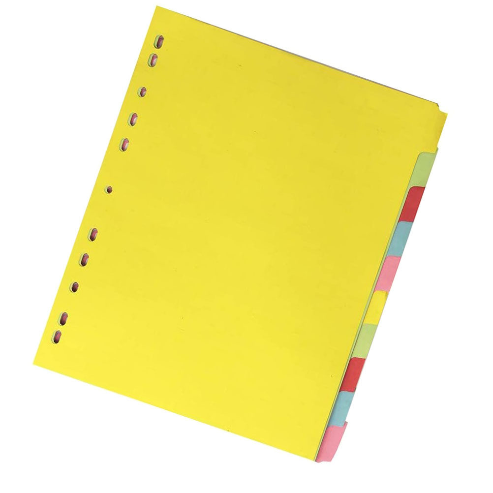 12Pcs Colored Tab Dividers A4  - Tab Divider A4 recension och pris
