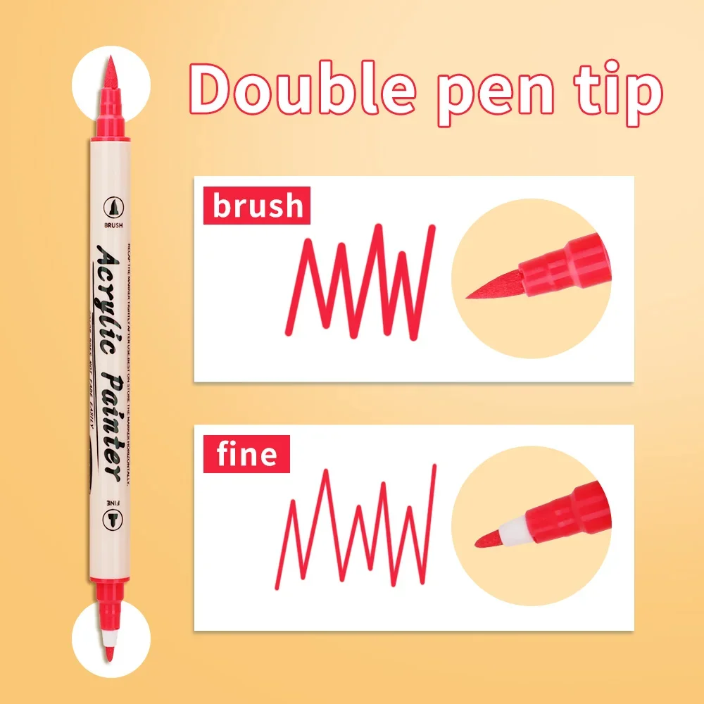 12-36 Colors Acrylic Paint Mar - Correction Pen Fine recension och pris