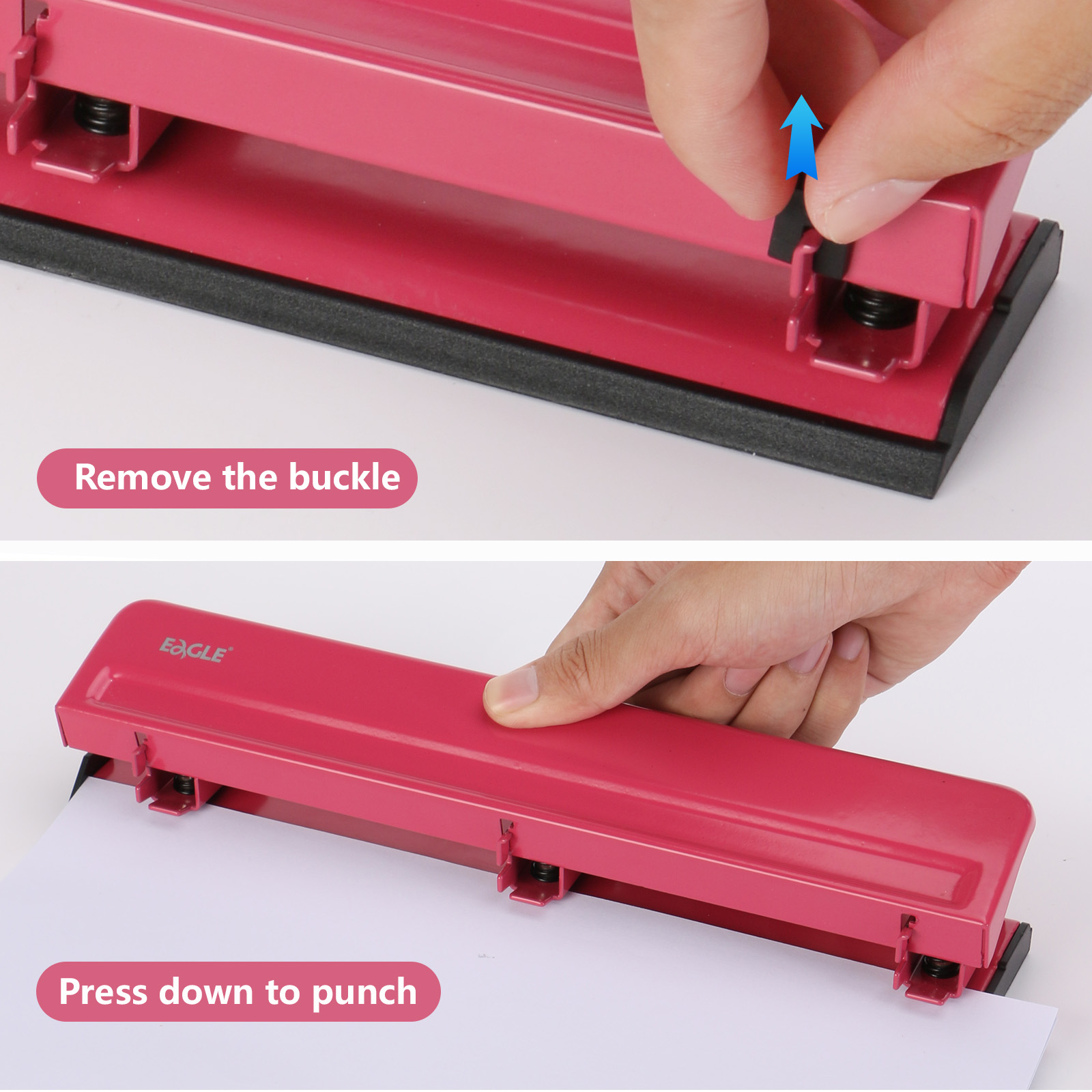 EAGLE 3-Hole Puncher for A4 Pa - Binder A4 Lever recension och pris